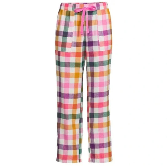 SUPER SALE! NWT - Joyspun Women’s Pajama Sleep Pants (Light Multi Plaid Design / Multiple Sizes)