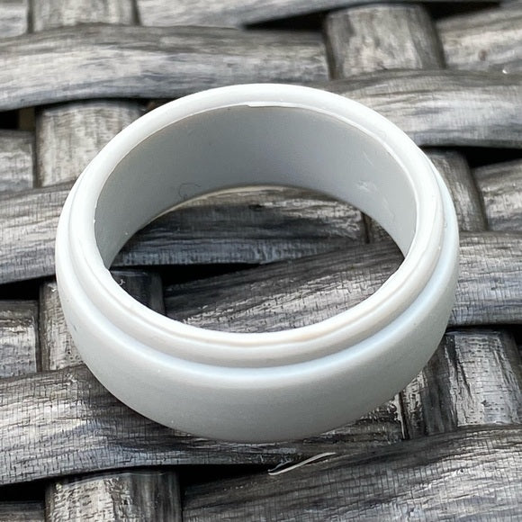 NEW - Fine Fashion Unisex Any-Activity Silicon Ring Metallic Colors 1 (Multiple Colors & Sizes)