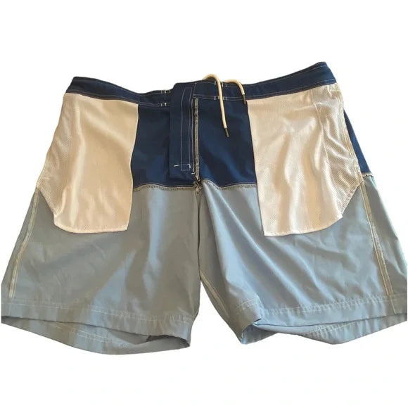 SALE! NWOT - AE Men’s 9” Classic Color-block Board Short (Navy to Baby Blue XXL Wrapped)